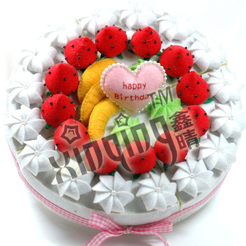 Вырубка из фетра Торт кусочками белый зефирный | Галерея фото | Pava.pro Вырубка из фетра Торт кусочками белый зефирный - фото товара