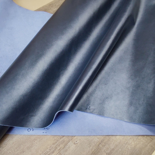 Кожа КРС 1,0 мм с покр. Темно-синий перламутр Италия фото 5