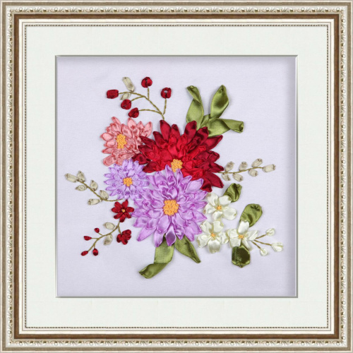 Набор для вышивки лентами Георгины   - фото товара