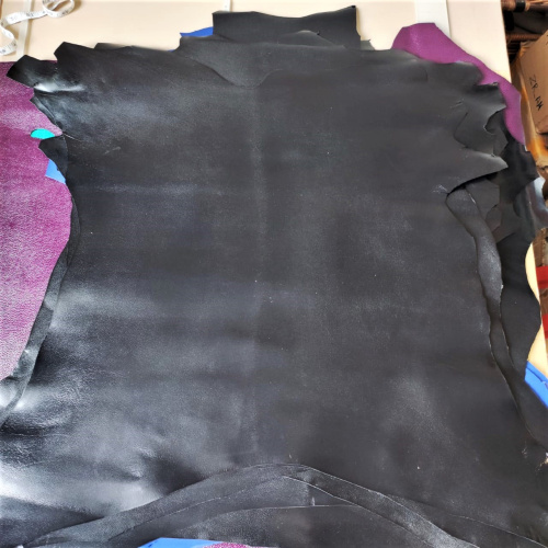 Кожа козы (шевро) 1,0 мм Черный Falco Pellami Италия фото 3