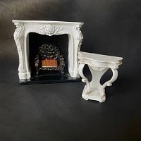 Камин с подсветкой для кукол Рококо Миниатюра 1:12  - купить для кожевенного хобби