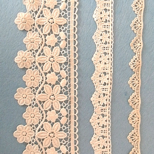 Тесьма хб кружевная Кремовая Тесьма хб кружевная Кремовая
