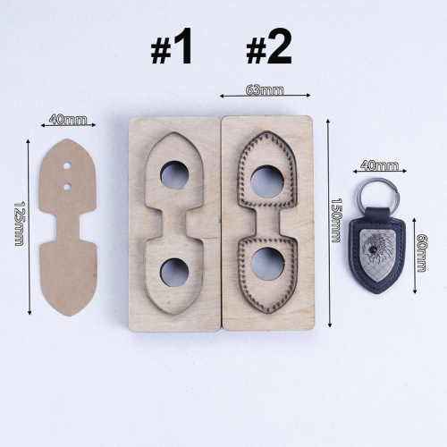 Штанцформы (вырубные штампы) для брелка Щит фото 3