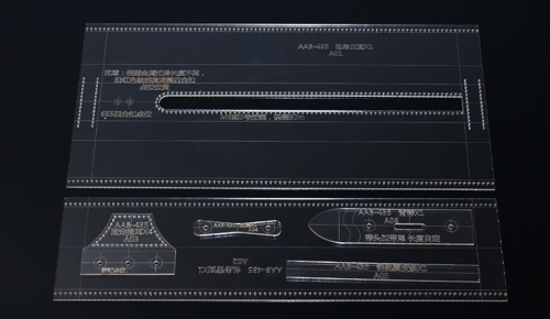 Шаблоны-лекала для ремня с кошельком AAB-435  AAB-435 - фото товара фото 2