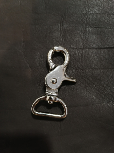 Карабин 12-20 мм Латунь с покрытием, арт. 1445 фото 4 Карабин 12-20 мм Латунь с покрытием, арт. 1445 фото 4