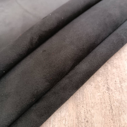 Замша натуральная 0,3-0,5 мм Черный Турция фото 4