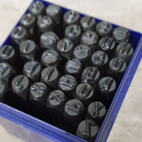 Штампы для тиснения по коже Латинский алфавит и цифры  фото 6