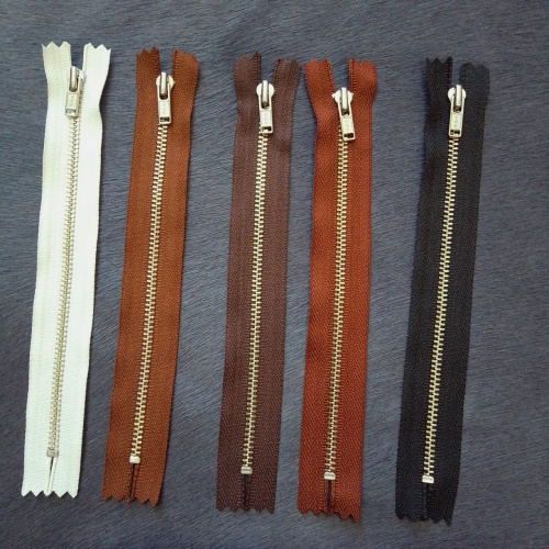 Молния металлическая №3 17 см зубья под серебро YKK Япония фото 2