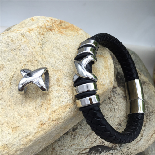 Бусины 12х6 мм для плоских браслетов Перекрестие Сталь | Галерея фото | Pava.pro Бусины 12х6 мм для плоских браслетов Перекрестие Сталь BR-B75 - фото товара