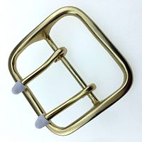 Пряжка 60 мм латунная с перекладиной L-62  - купить для кожевенного хобби