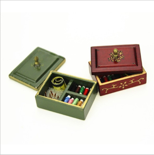 Набор швеи шкатулка для румбоксов Миниатюра Набор швеи шкатулка для румбоксов Миниатюра