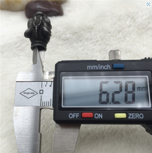 Концевик 6 мм для круглого браслета Зверь Сталь, 2 шт. фото 4