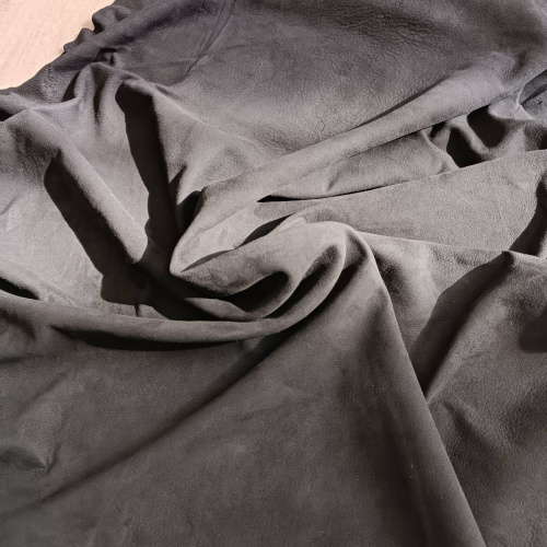 Замша натуральная 0,3-0,5 мм Черный Турция фото 3