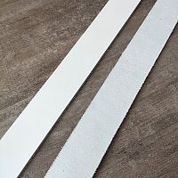 Заготовка для ремня раст. дуб. 35 мм, толщ. 3,2 мм белый Италия  - купить для кожевенного хобби