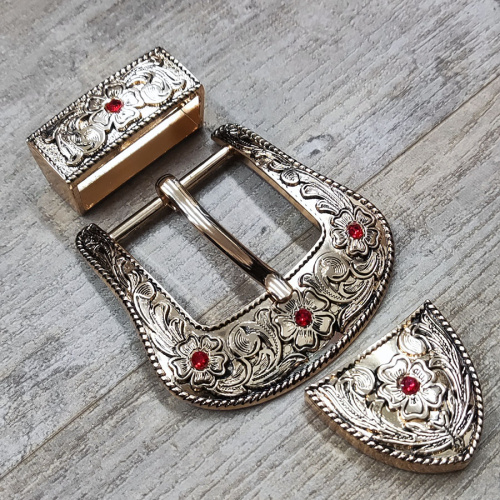 Комплект фурнитуры для ремня 38 мм со стразами JSD38A фото 6