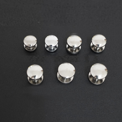 Винт ременной d=8-10 мм сфера Латунь под серебро фото 2