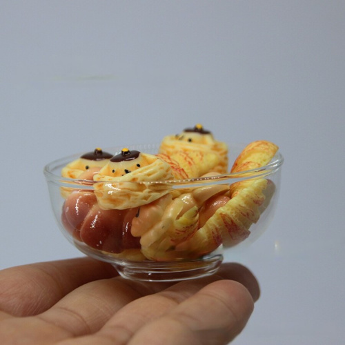 Миска для кукол стекло Масштаб 1:12 и 1:6 фото 2