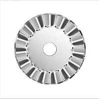 Сменное лезвие 45 мм для раскройного дискового ножа Фигурное Волна  - купить для кожевенного хобби