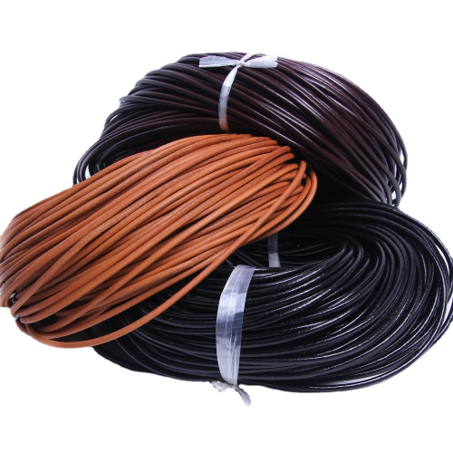 Шнур кожаный круглого сечения 5 мм фото 5