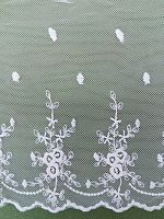 Кружево на сетке Цветы малые 15 см  - купить для кожевенного хобби