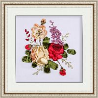 Набор для вышивки лентами Три розы  - купить для кожевенного хобби