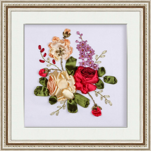 Набор для вышивки лентами Три розы   - фото товара