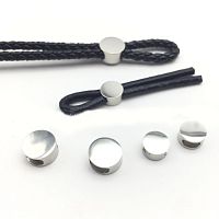 Бусина 8х4 для браслетов Сталь B49  - купить для кожевенного хобби