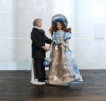 Кукла Мужчина в костюме Миниатюра 1:12  - купить для кожевенного хобби