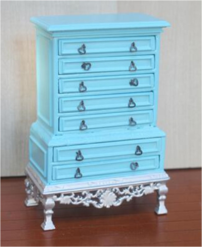 Миниатюра для кукол Комод голубой | Галерея фото | Pava.pro Миниатюра для кукол Комод голубой - фото товара