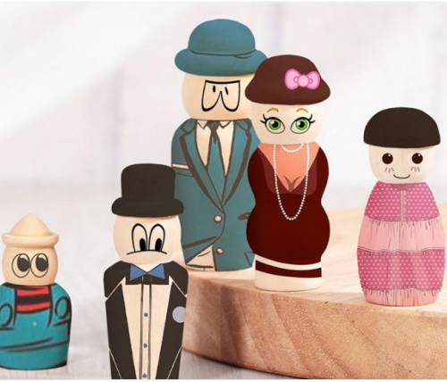 Набор деревянных фигурок 10 шт.  XD-D55 - фото товара фото 3