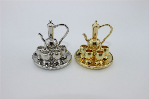 Набор металлический посуды для кукол Набор металлический посуды для кукол