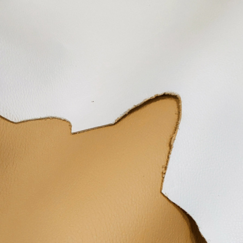 Кожа Флотер двухсторонний 1,8-2,0 Бежевый/Молочный Италия фото 5