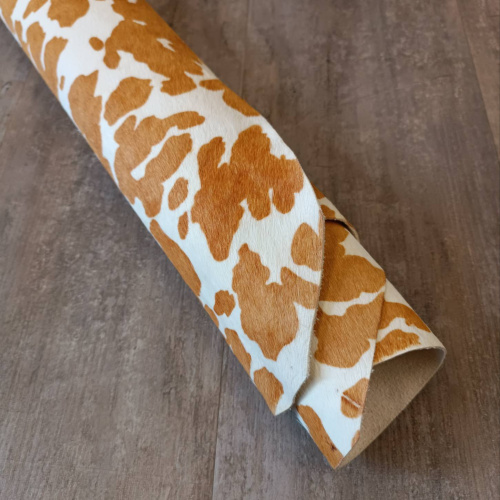 Кожа с ворсом КРС 1,1 мм Корова светло-рыжая фото 3