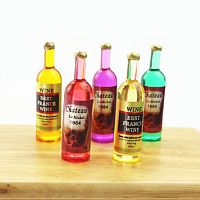 Бутылочки с вином для кукол Набор 1  - купить для кожевенного хобби