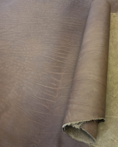 Кожа Вороток краст 1,1-1,3 мм Оливковый фото 3