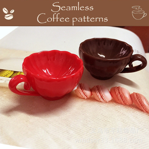 Чашки чайные для кукол коричневые Миниатюра 1:6 Чашки чайные для кукол коричневые Миниатюра 1:6