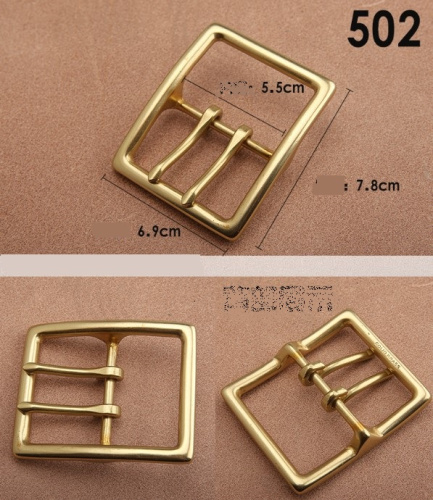 Пряжка 55 мм латунная с перекладиной два язычка L502  PR 55L 502 - фото товара фото 2
