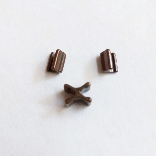 Бегунок, зажимы, ограничители для молнии №5 YKK под бронзу фото 4