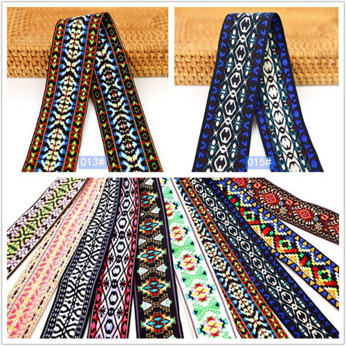 Лента текстильная 50 мм Вышивка Ассорти фото 6