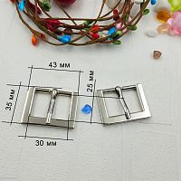 Уценка! Пряжка 30 мм прямоугольная  - купить для кожевенного хобби