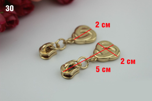 Бегунок с пуллером для молнии №5 под золото фото 15 Бегунок с пуллером для молнии №5 под золото фото 15