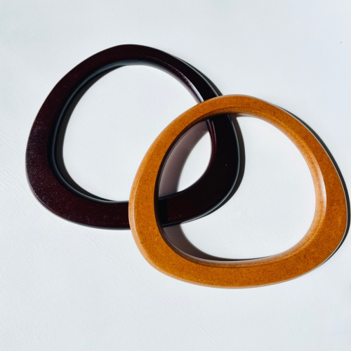 Ручки для сумки деревянные капли 14 см, пара Ручки для сумки деревянные капли 14 см, пара