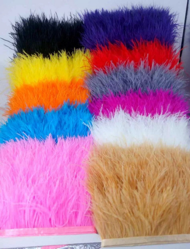 Перья страуса на ленте