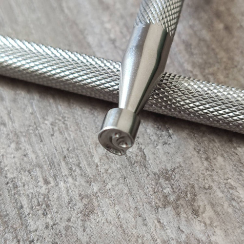 Штамп для тиснения по коже Завитки нерж. сталь фото 8