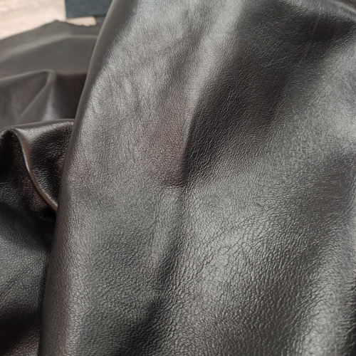 Кожа Овчина (шевро) 0,3-0,4 мм Черный Люкс Турция  фото 3