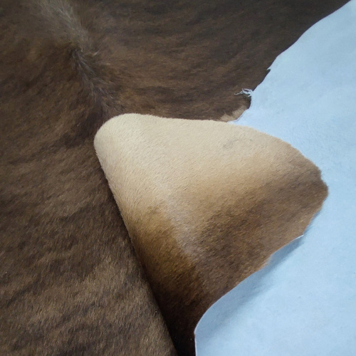 Кожа с ворсом (мех пони) 1,2 мм Дижон тигровый Италия фото 4