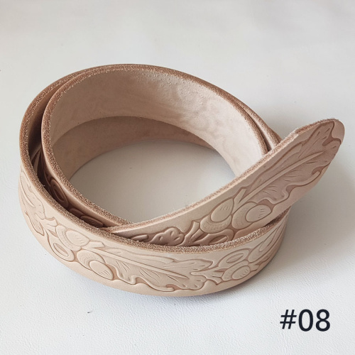 Заготовка для ремня 38 мм толщ. 3,8 мм раст. дубл. с тиснением Италия 1-10 фото 5