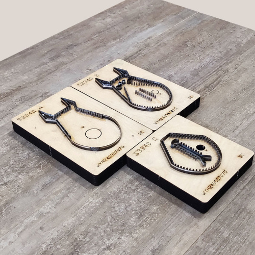 Штанцформы (вырубные штампы) для брелка Доберман  ST 3340 - фото товара фото 3