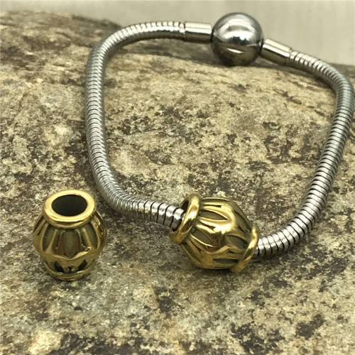 Бусина 5 мм для круглых браслетов Сталь B23  BR-B23 - фото товара фото 3