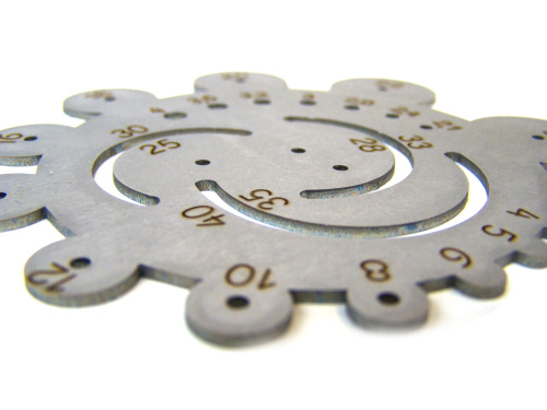 Шаблон-лекало малый Радиусы нерж. сталь  DX-P3Nn - фото товара фото 2